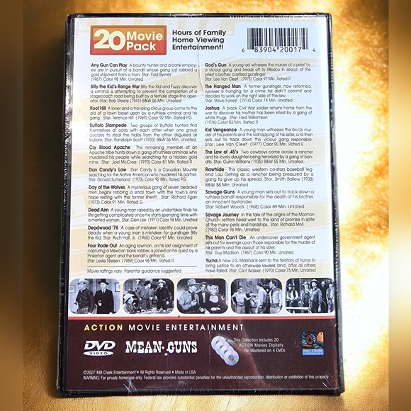Mean Guns 20 Movie Pack~New! - Picture 2 of 3